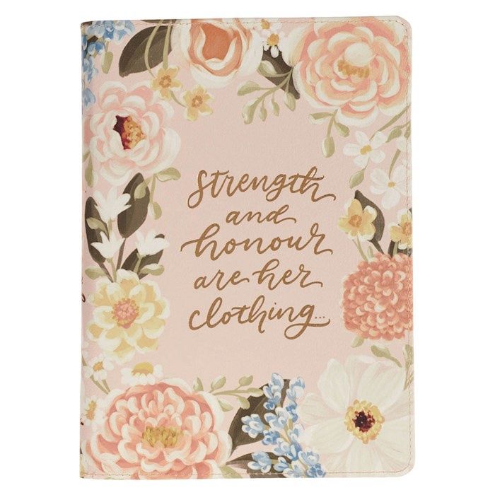 Strength and Honour Are Her Clothing Zipper Journal