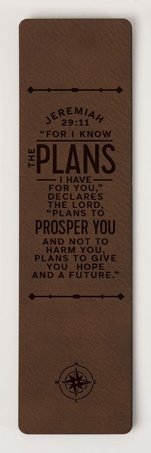 For i Know the Plans bookmark