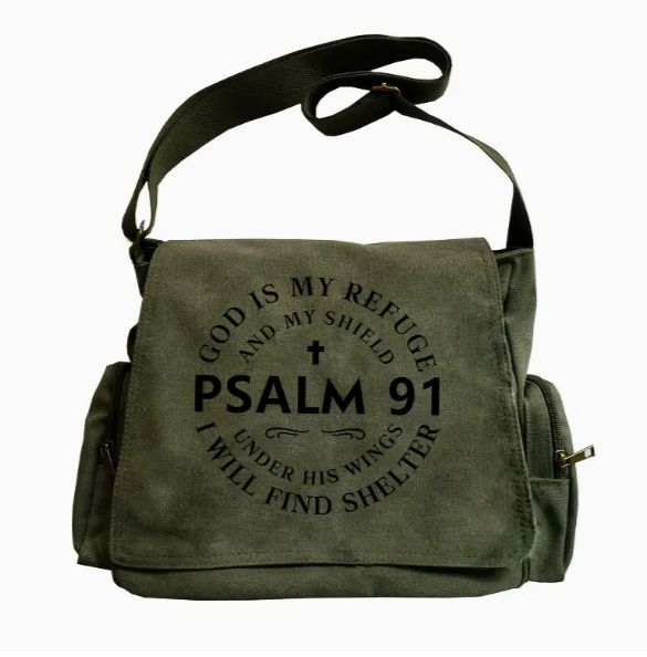 Psalms 91 Crossbody Tote