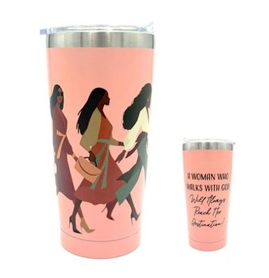 A Woman Who Walks With God Tumbler 20 oz