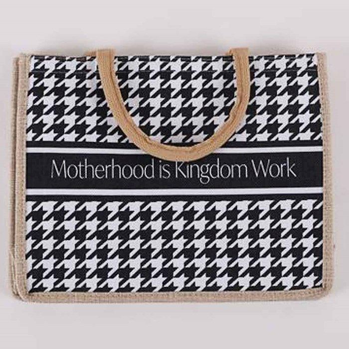 Motherhood is Kingdom Work Tote