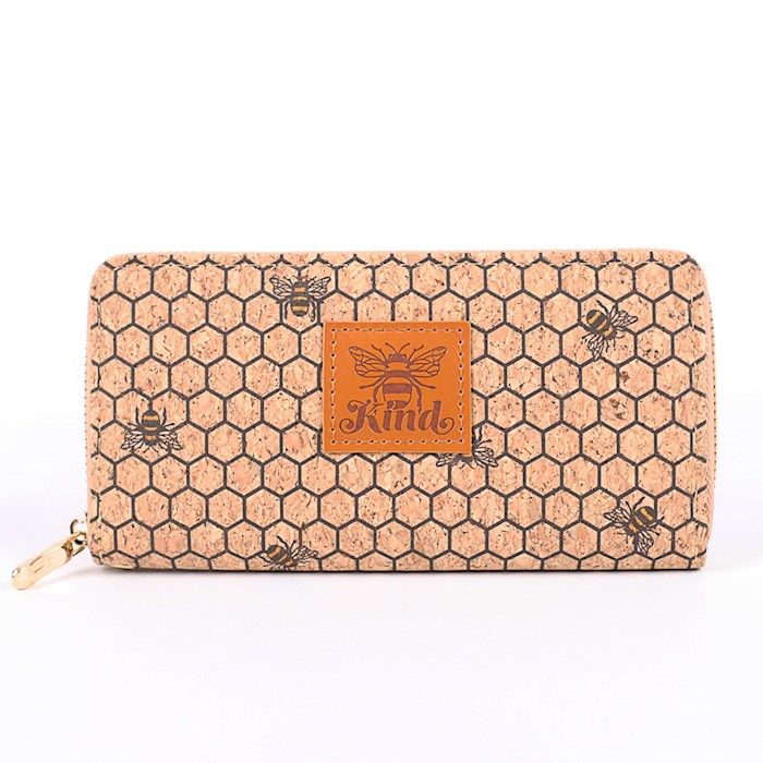 Bee Kind Cork Wallet