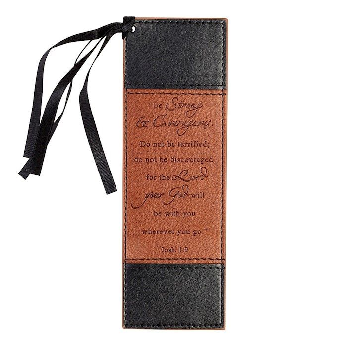 Be Strong Leather Bookmark