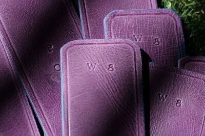 W8 Purple Leather Book Mark