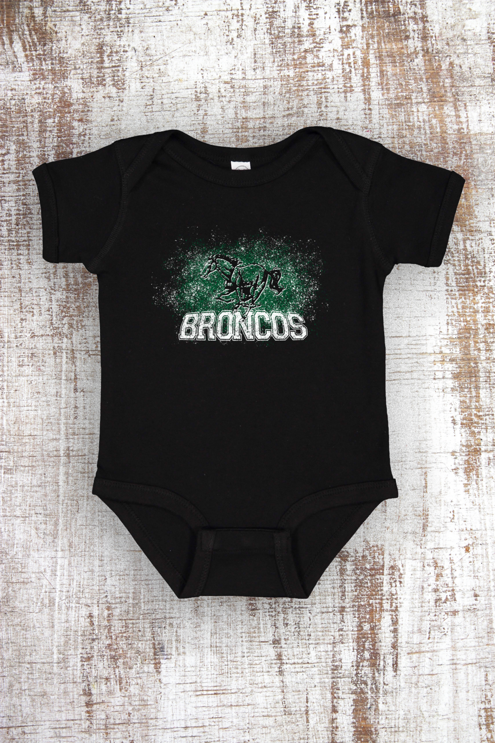 Broncos Splatter Infant Short Sleeve Bodysuit