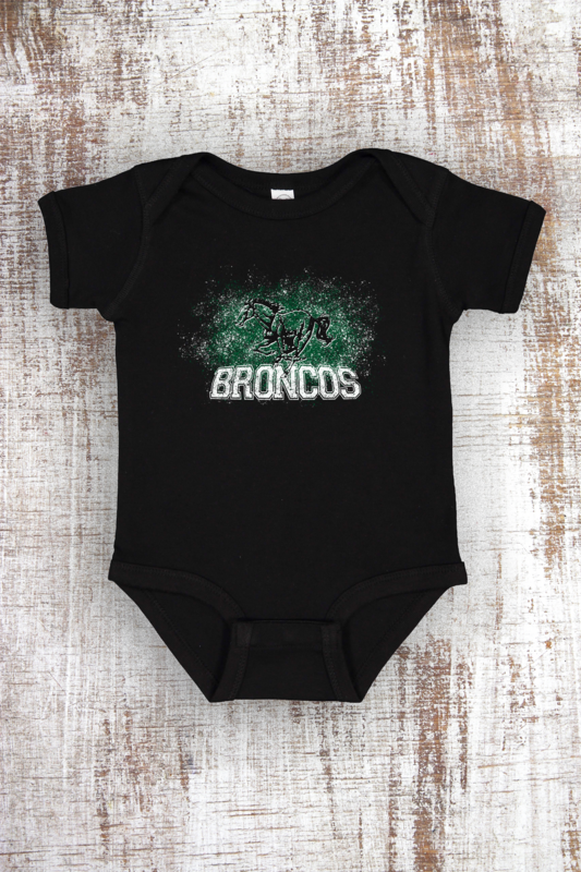 Broncos Splatter Infant Short Sleeve Bodysuit