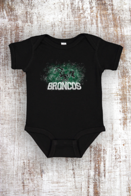 Broncos Splatter Infant Short Sleeve Bodysuit