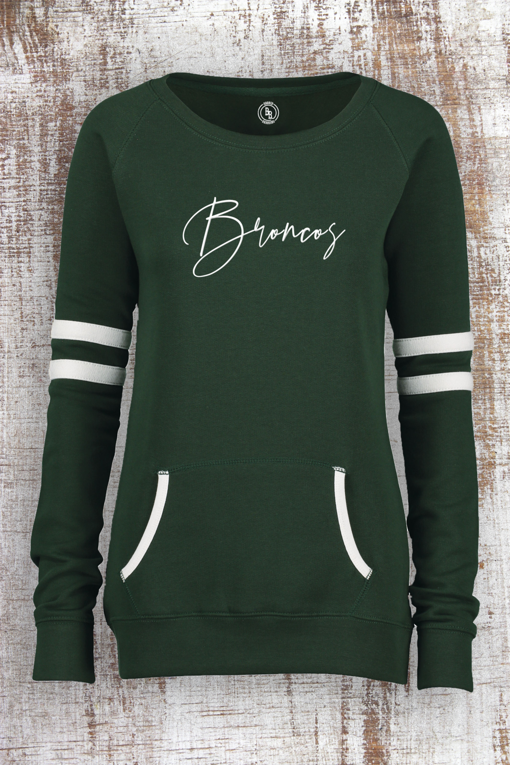 Puff Broncos ladies&#39; crewneck sweatshirt