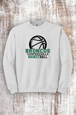 Basketball Halftone Sweatshirt - hooded and crew