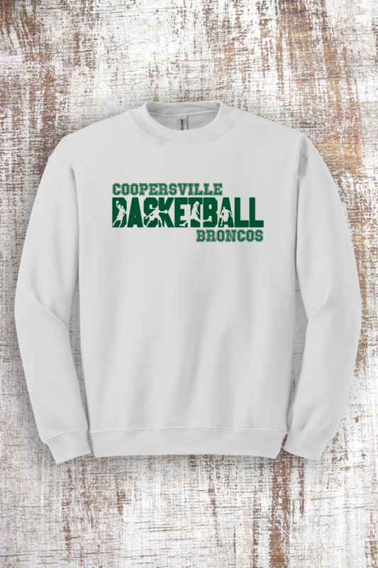 Basketball Silhouette Sweatshirt - hooded and crew