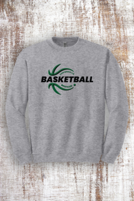 Basketball Swirled Sweatshirt - hooded and crew