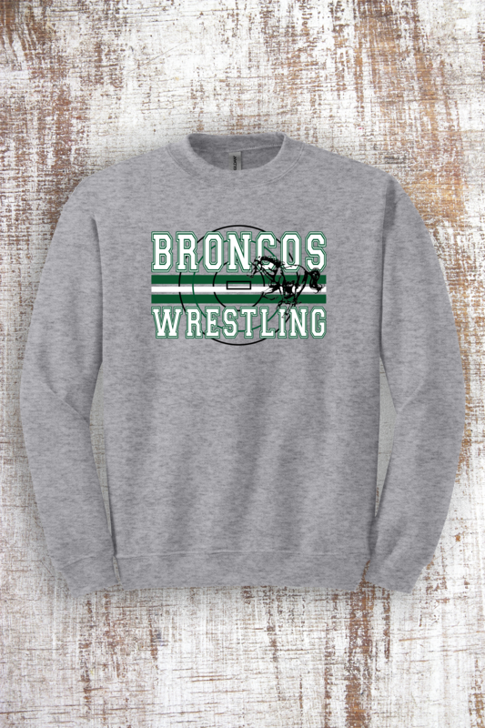 Wrestling Bronco Sweatshirt - hooded and crew