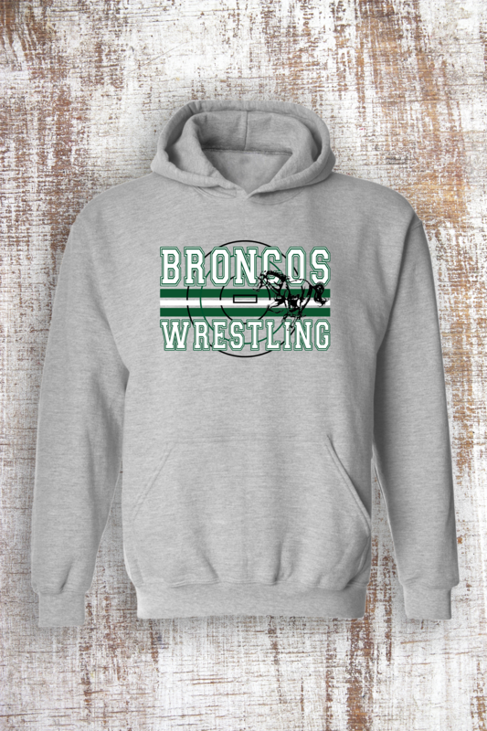 Wrestling Bronco Sweatshirt - hooded and crew