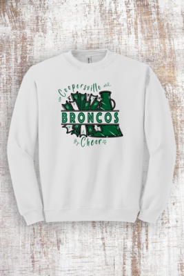 Broncos Cheer Springs Hooded and Crew Sweatshirt