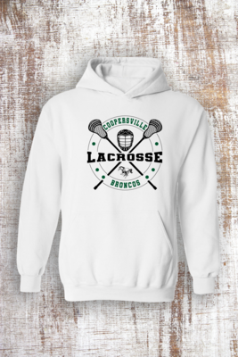 Coopersville Lacrosse Cross Sticks Sweatshirt - hooded and crew