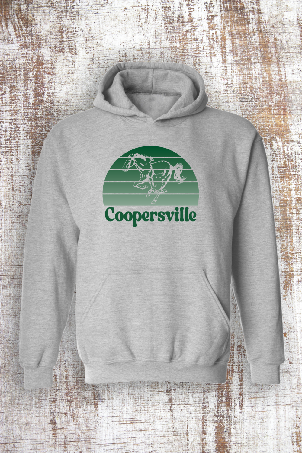 Circle Lines Sweatshirt - hooded and crew, Color: Sport Grey hooded