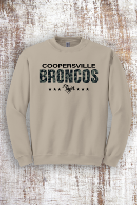 Camo Stars Sweatshirt - hooded and crew