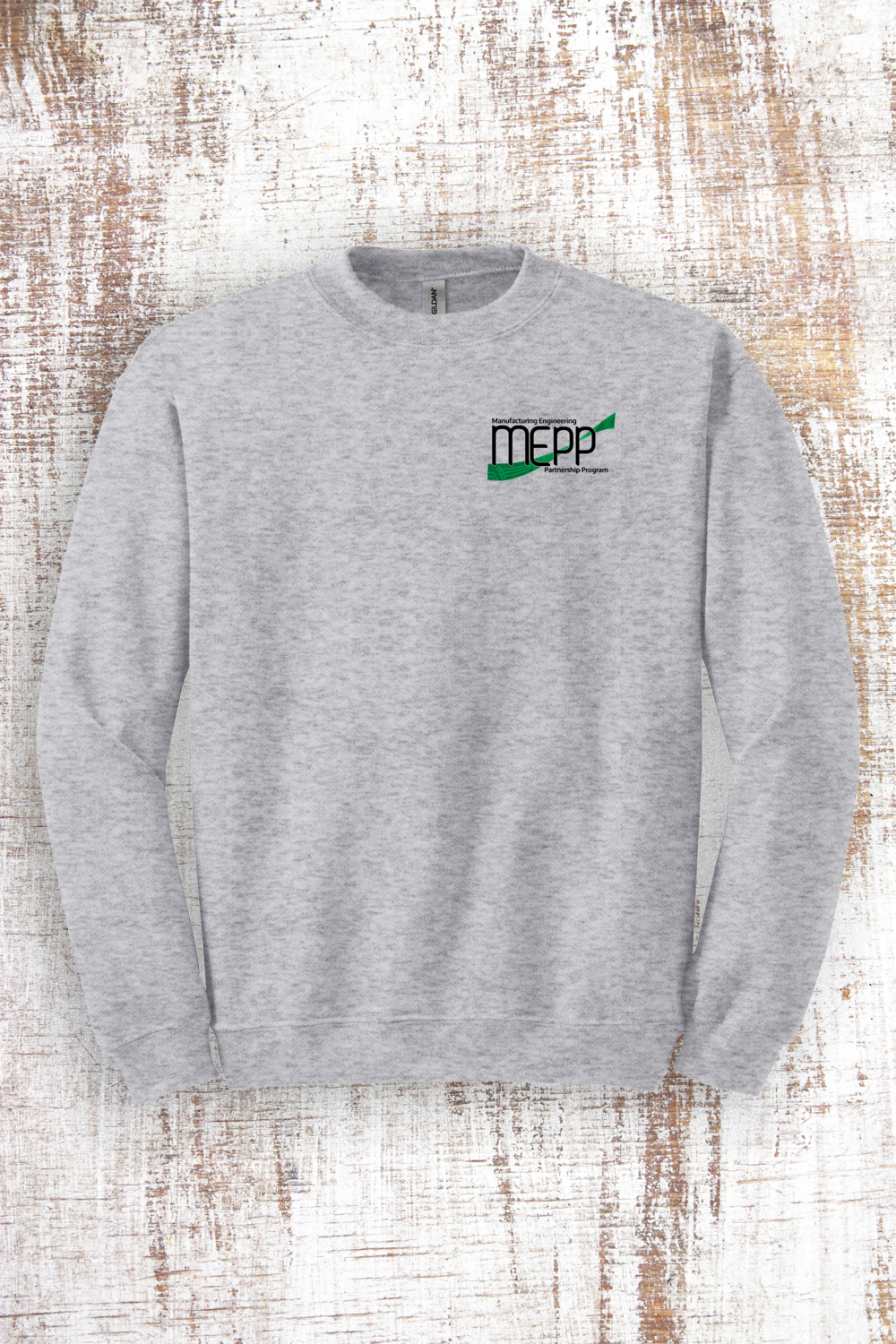 Coopersville MEPP Hooded and Crew Neck Sweatshirt, Color: Sport Grey, Style of Sweatshirt: Crew neck