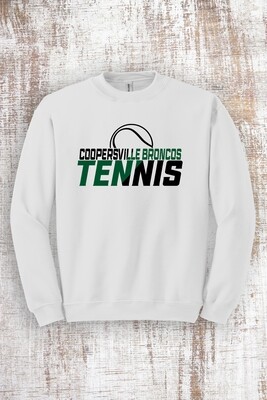 Tennis Slant Sweatshirt -  Hooded and Crew
