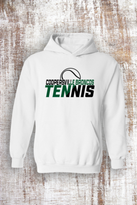 Tennis Slant Sweatshirt -  Hooded and Crew