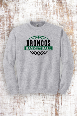 Basketball Hoop Sweatshirt - hooded and crew