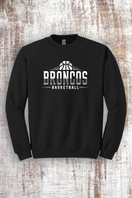Broncos Basketball Sweatshirt - hooded and crew