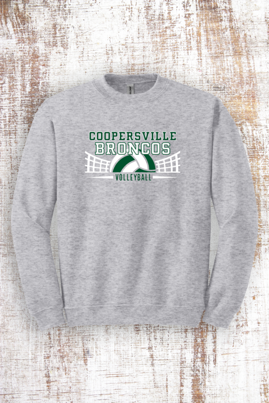 Volleyball Net Sweatshirt - hooded and crew