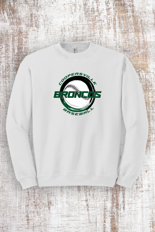 Broncos Edgy Baseball Sweatshirt - hooded and crew