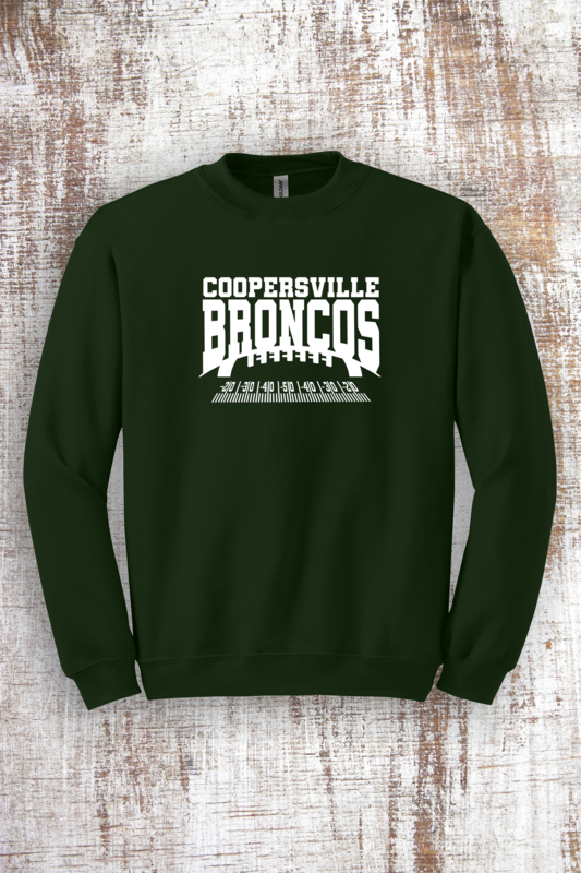 Coopersville Football Field Unisex Sweatshirt - hooded and crew