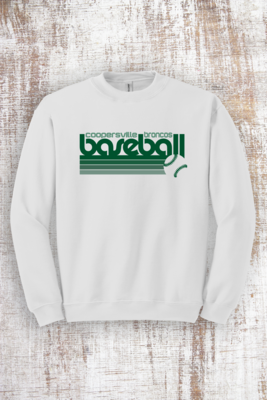 Retro Baseball Sweatshirt - hooded and crew