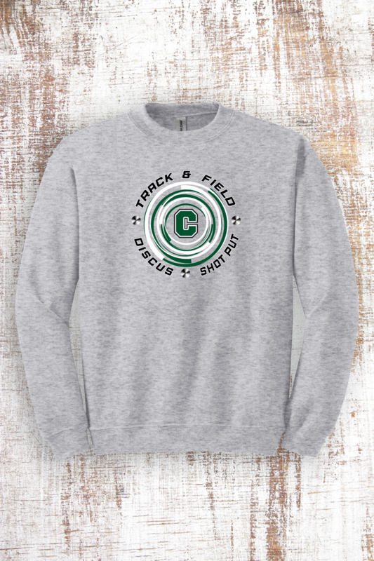 Coopersville Track &amp; Field - Discus and Shot Put Sweatshirt - hooded and crew