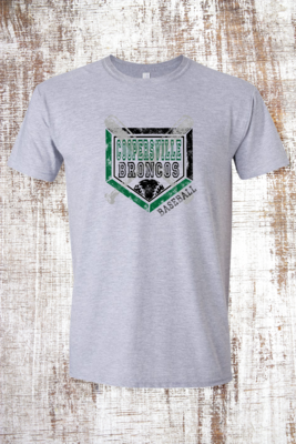 Coopersville Distressed Baseball Short Sleeve T-Shirt