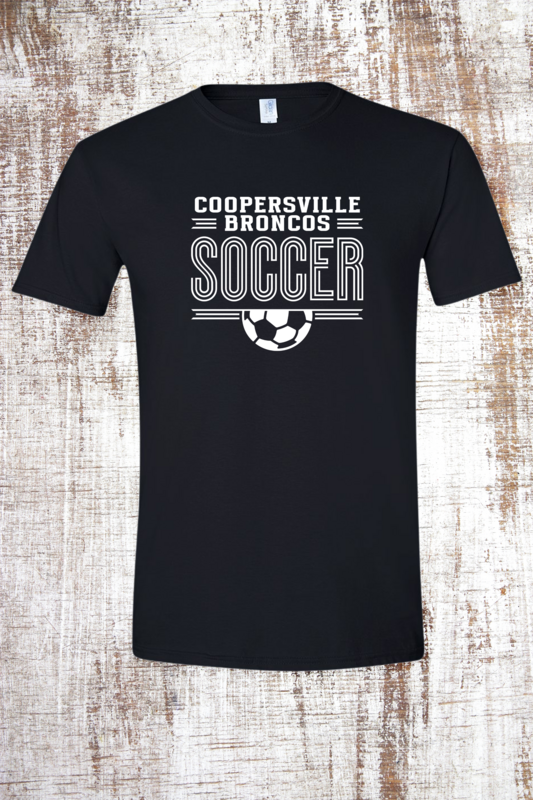 Coopersville Broncos Loopy Soccer Short Sleeve T-Shirt