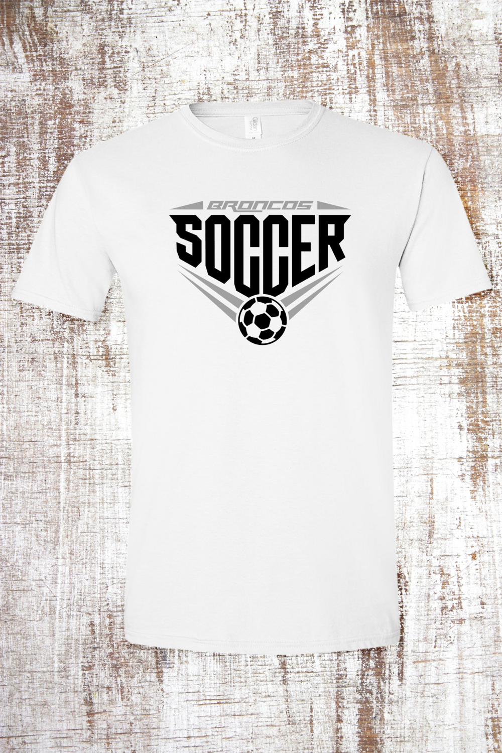 Coopersville Sleek Soccer Short Sleeve T-Shirt, Color: White