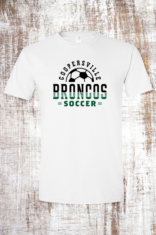 Coopersville Bronco Soccer Slats Short Sleeve T-Shirt