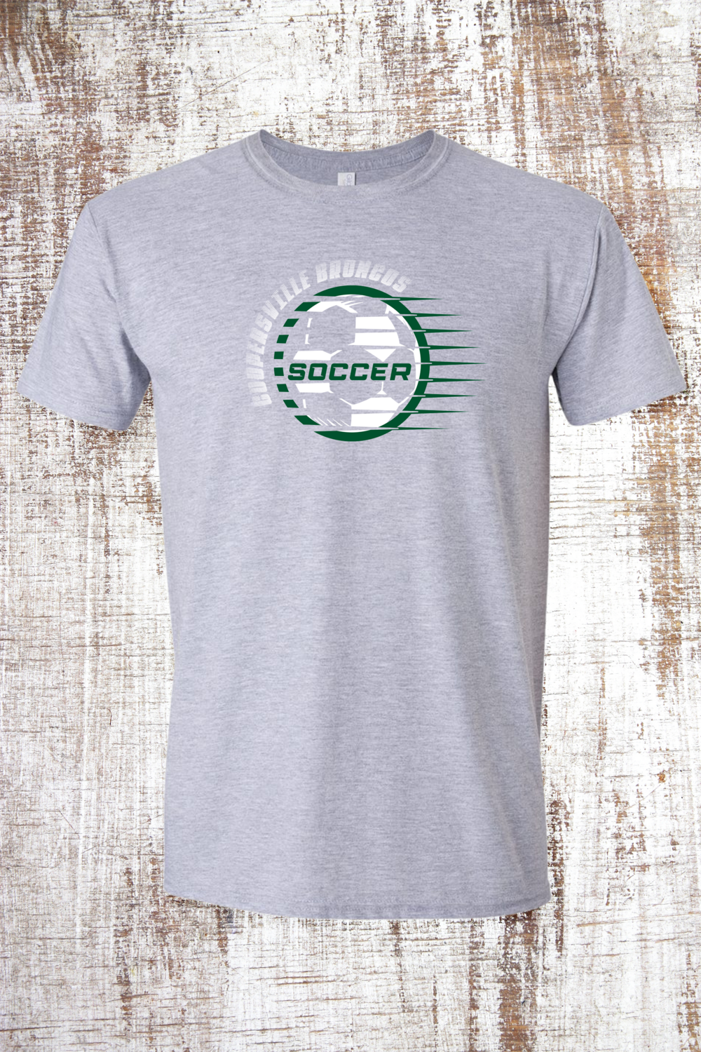 Coopersville Soccer Circle Short Sleeve T-Shirt, Color: Sport Grey