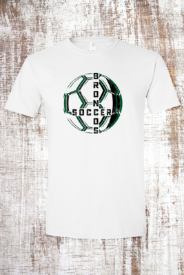 Distressed Soccer Short Sleeve T-Shirt
