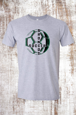 Distressed Soccer Short Sleeve T-Shirt