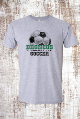 Halftone Soccer Short Sleeve T-Shirt