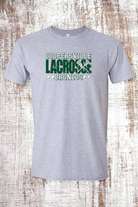 Coopersville Distressed Lacrosse Short Sleeve T-Shirt