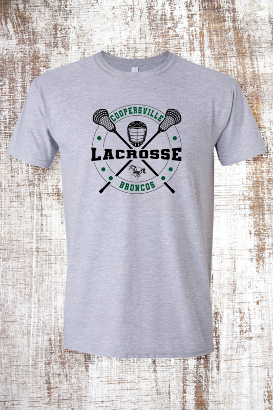 Coopersville Lacrosse Cross Sticks Short Sleeve T-Shirt
