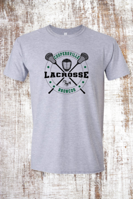 Coopersville Lacrosse Cross Sticks Short Sleeve T-Shirt