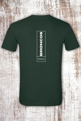 2-sided Coopersville Michigan Broncos Short Sleeve T-Shirt