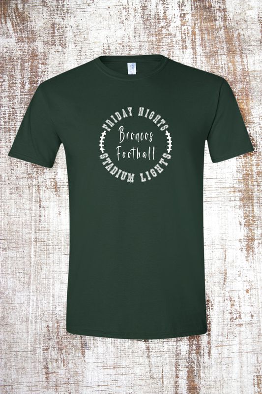 Friday Nights Stadium Lights Football Short Sleeve T-Shirt