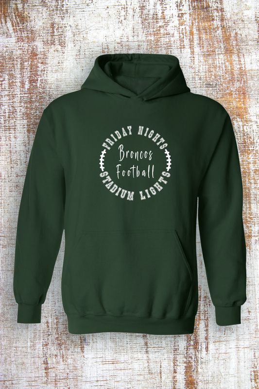 Friday Nights Stadium Lights Football Sweatshirt - hooded and crew