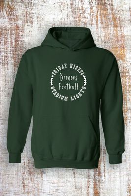 Friday Nights Stadium Lights Football Sweatshirt - hooded and crew