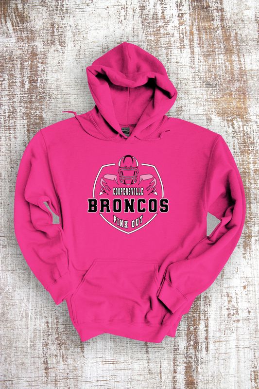 Pink Out Broncos Football Hoodies