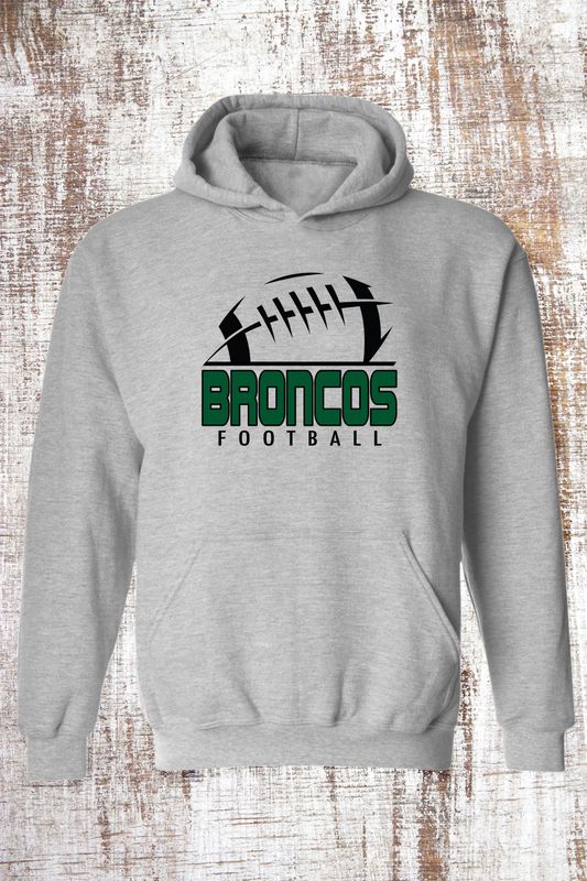 Broncos Football Sweatshirt - hooded and crewneck