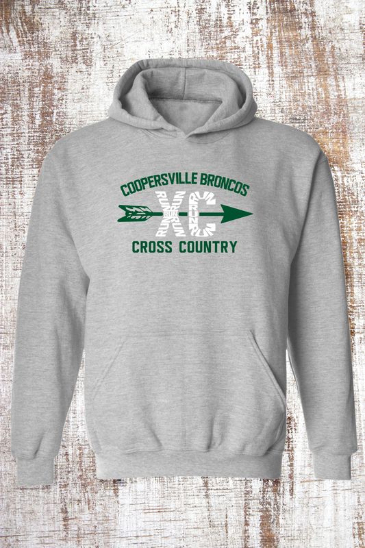 Cross Country Arrow Sweatshirt - hooded and crew