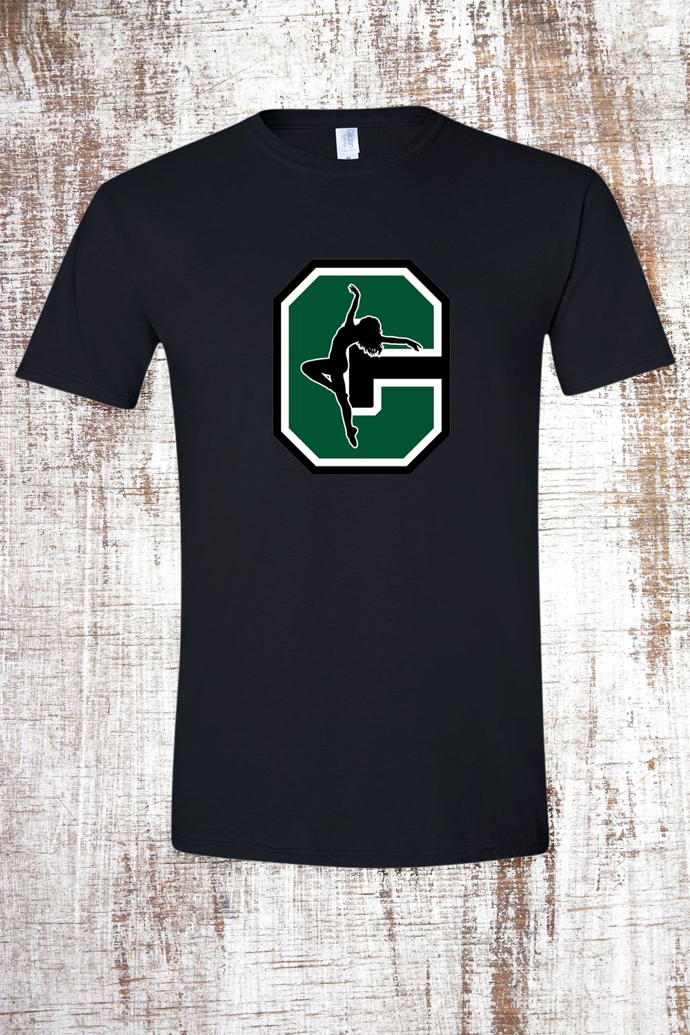 Dance Team Logo Short Sleeve T-Shirt, Color: Black
